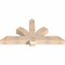 Ekena Millwork Redmond Smooth Timber Gable Bracket, Douglas Fir, 60"W x 30"H x 5 1/2"D x 5 1/2"F, 12/12 Pitch GBW060X30X0606RED00SDF - alternate 5